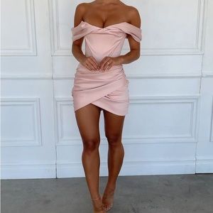 House of Cb coraline dress in colour blush